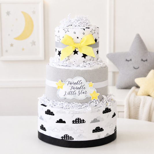 Moon Diaper Cake