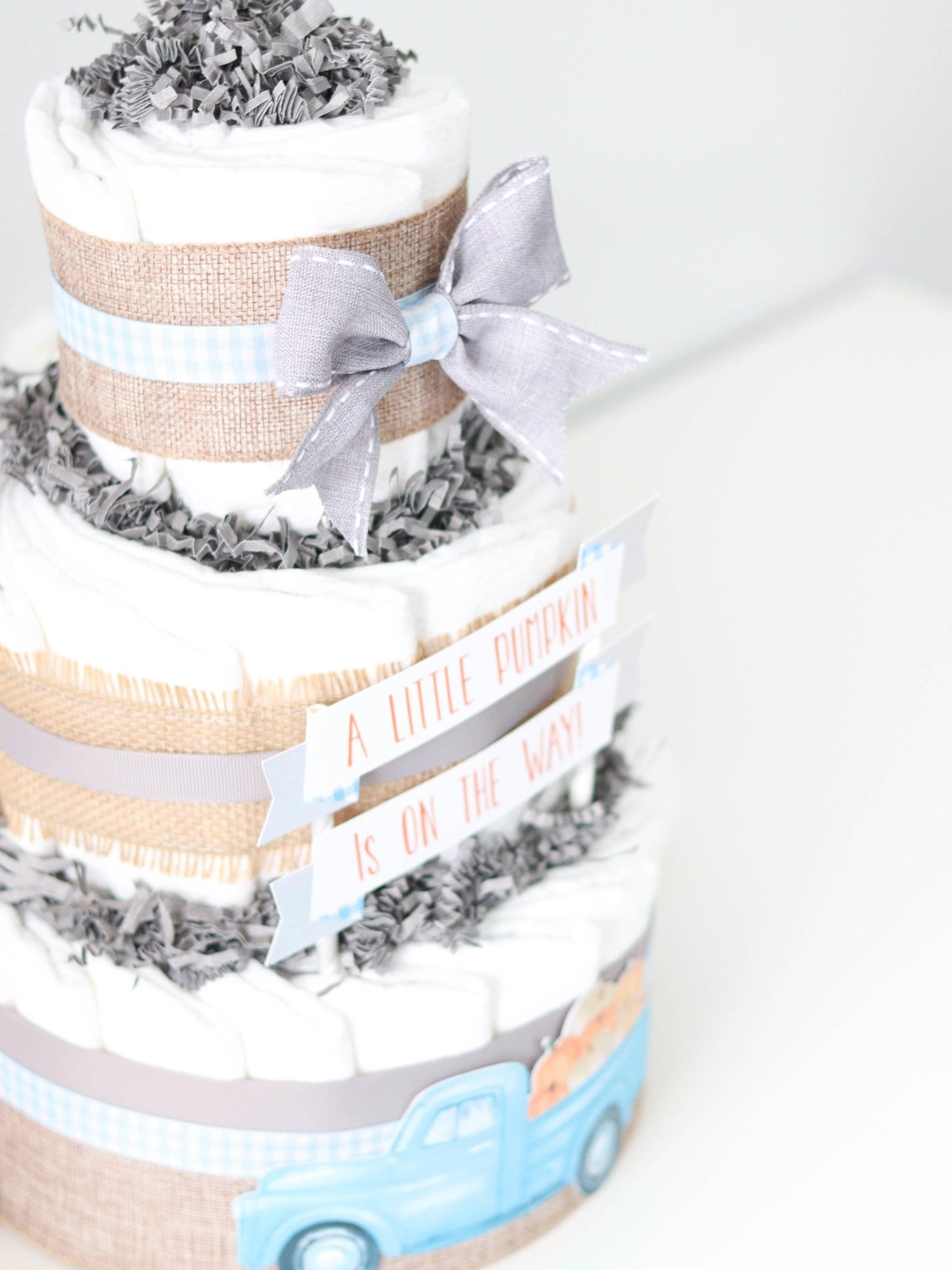 Vintage Truck Diaper Cake - Baby Blossom Company