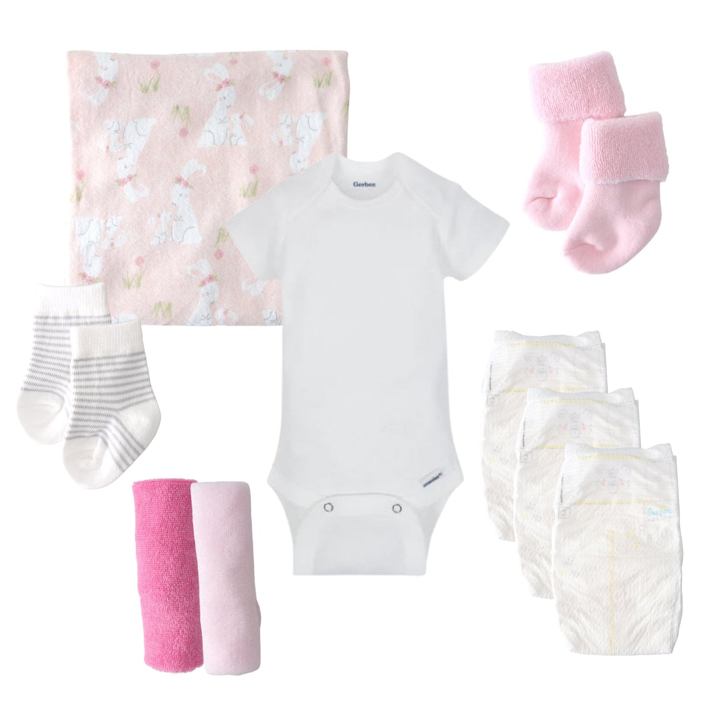 Welcome Baby Girl Gift Bundle - Baby Blossom Company