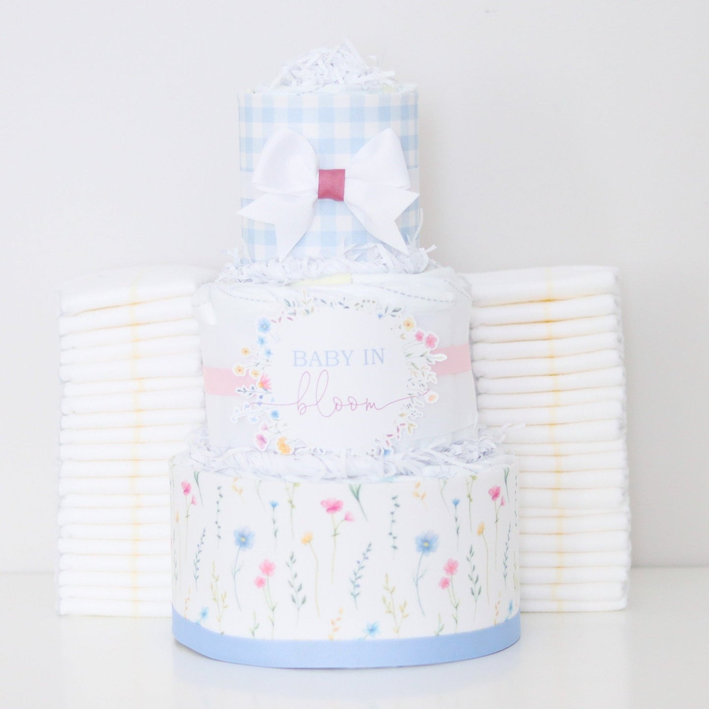 Wildflower Diaper Cake - Baby Blossom Company