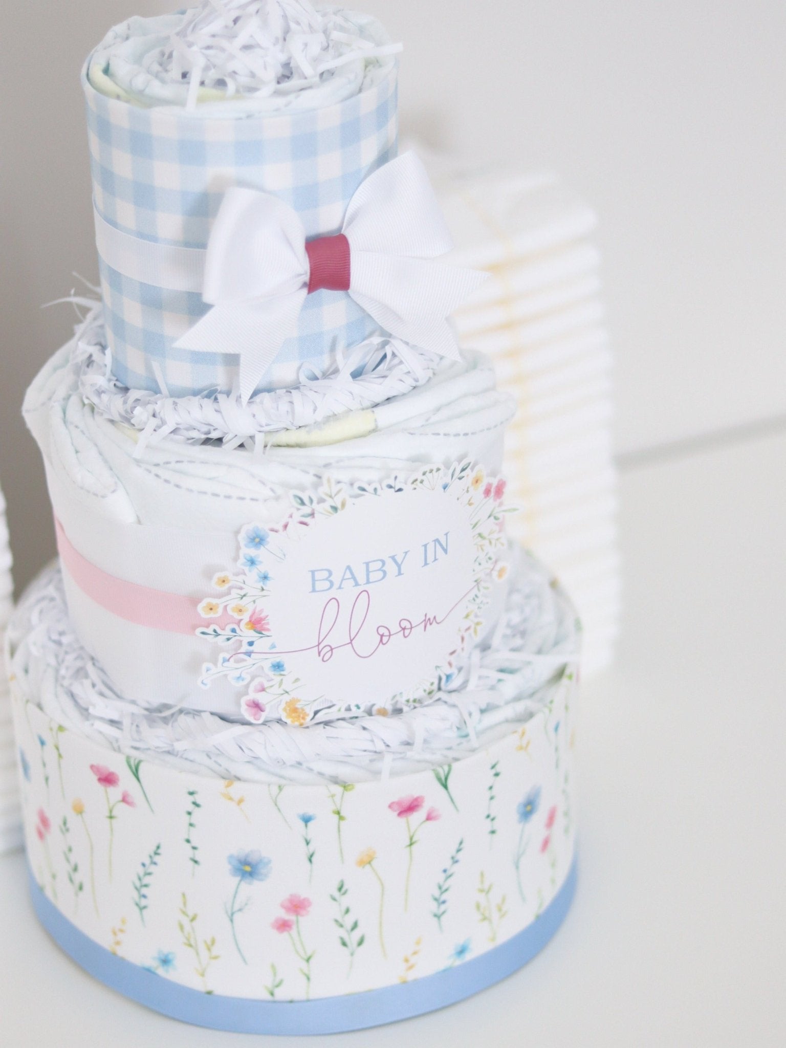 Wildflower Diaper Cake - Baby Blossom Company