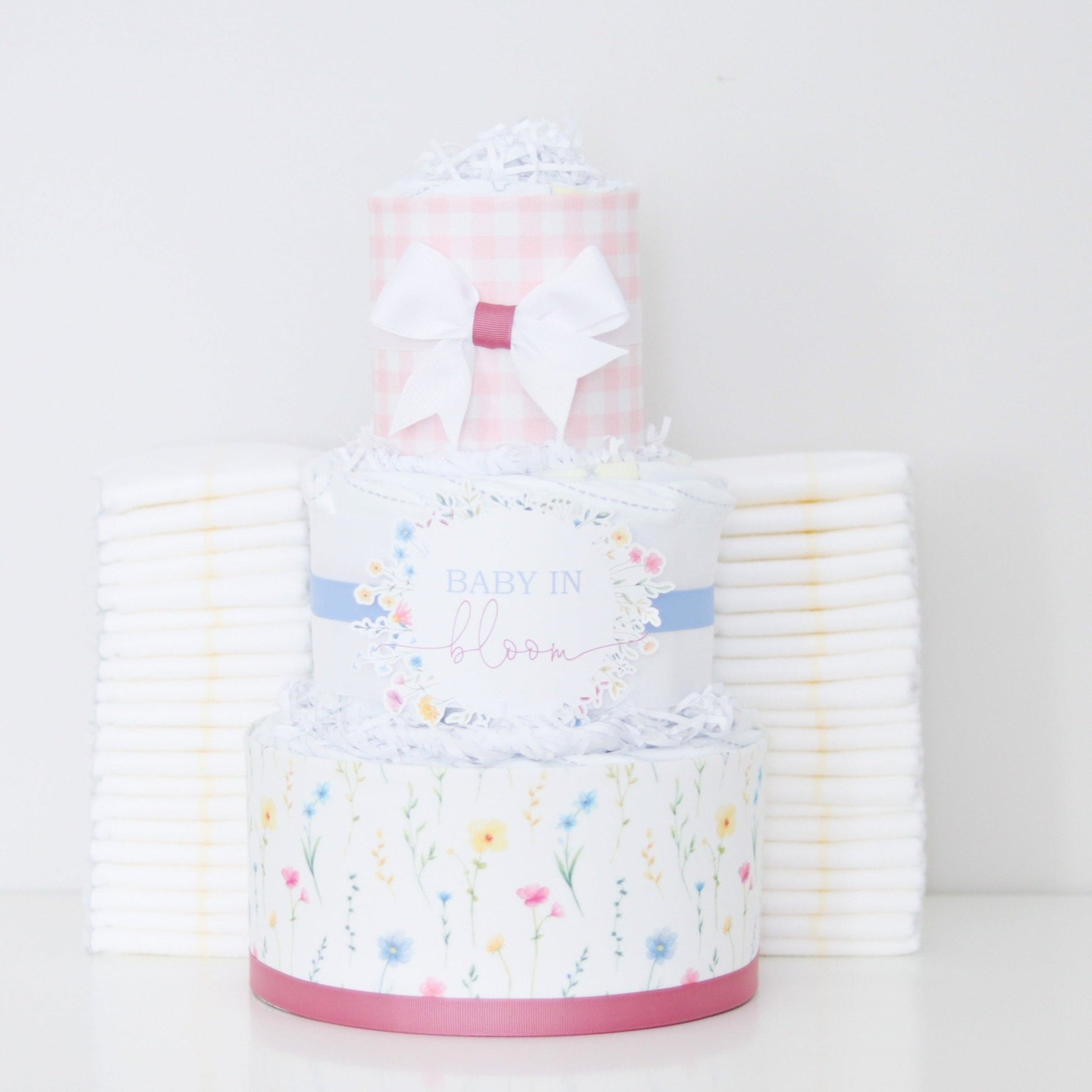 Wildflower Diaper Cake - Baby Blossom Company