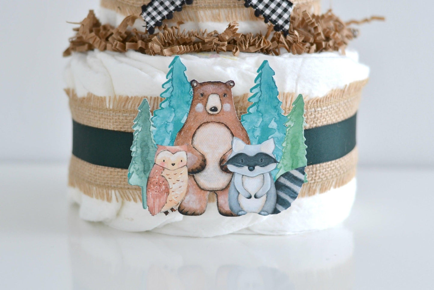 Woodland Friends Diaper Cake Kit - Baby Blossom Company