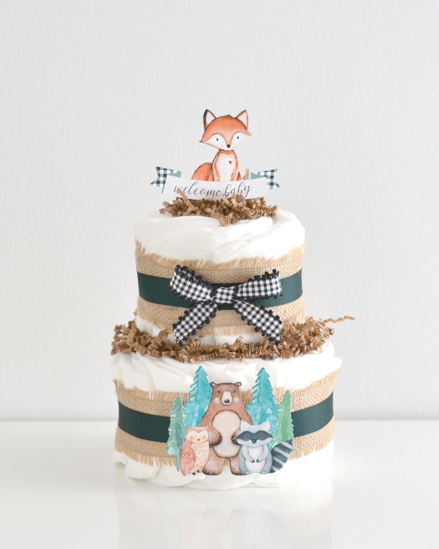 Woodland Friends Diaper Cake Kit - Baby Blossom Company