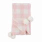 Pink Chenille Gingham Blanket