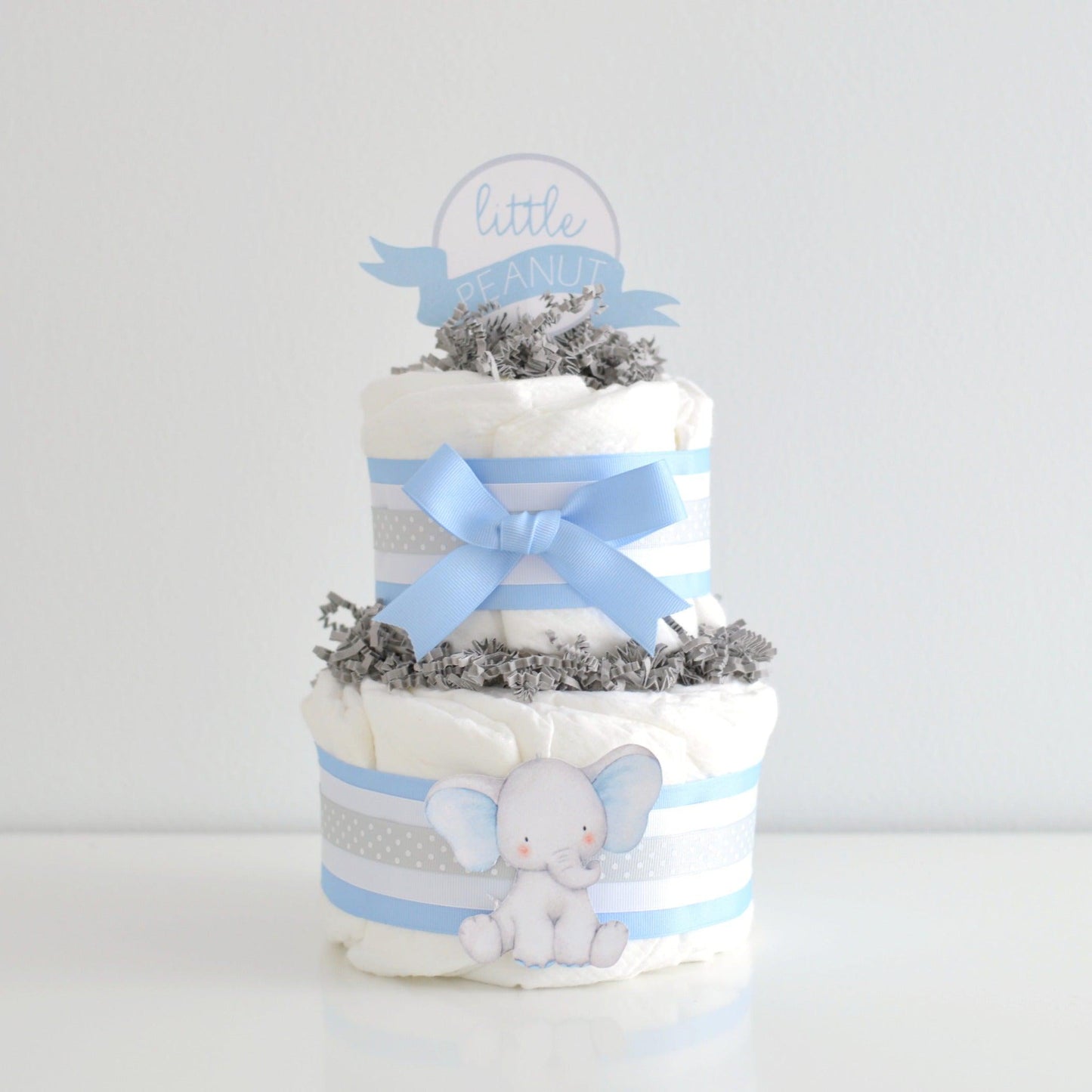 Blue Little Peanut Diaper Cake Kit