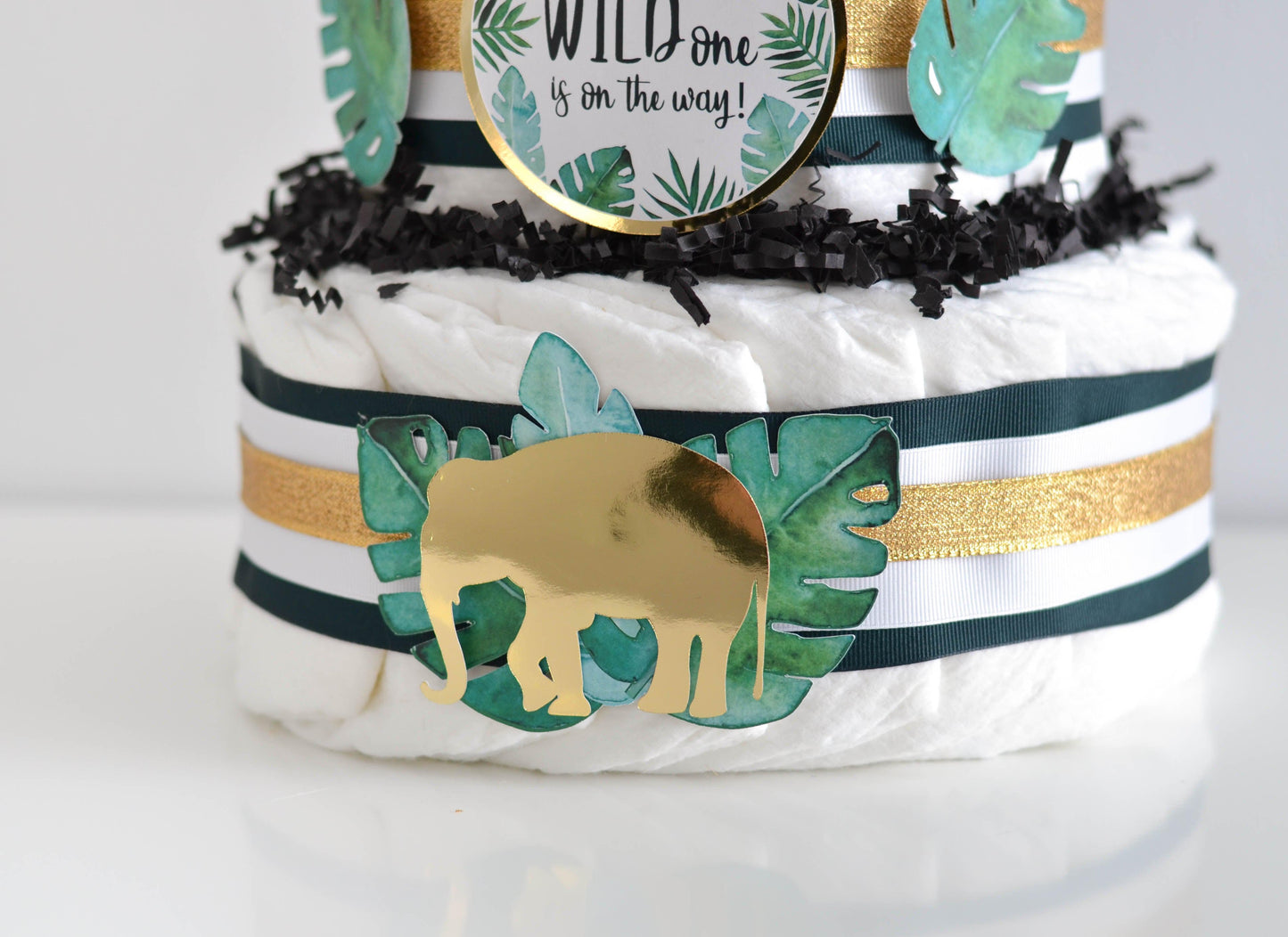 Gold Safari Diaper Cake Kit