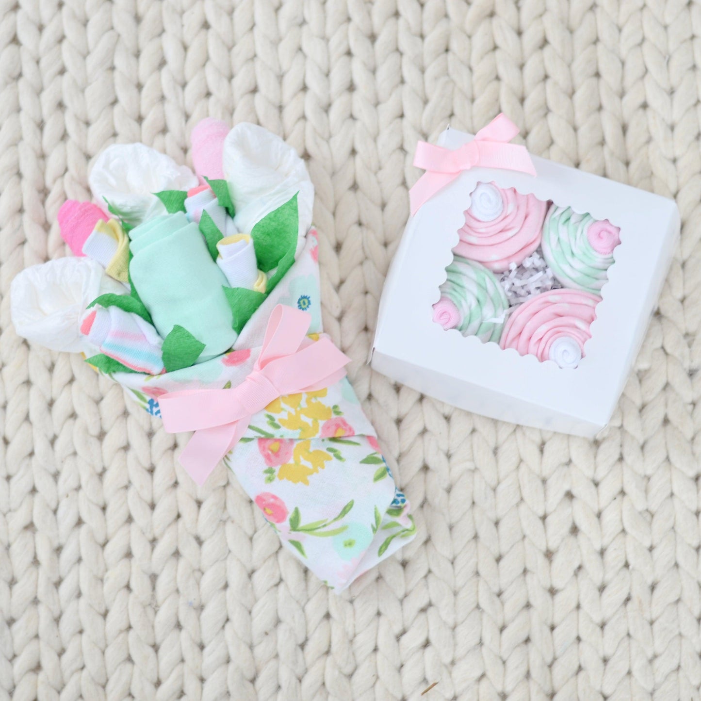 Watercolor Floral Baby Gift Set