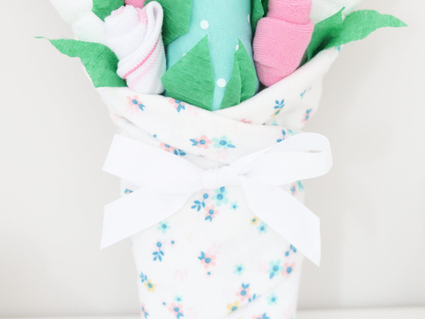 Teal Floral Baby Gift Set