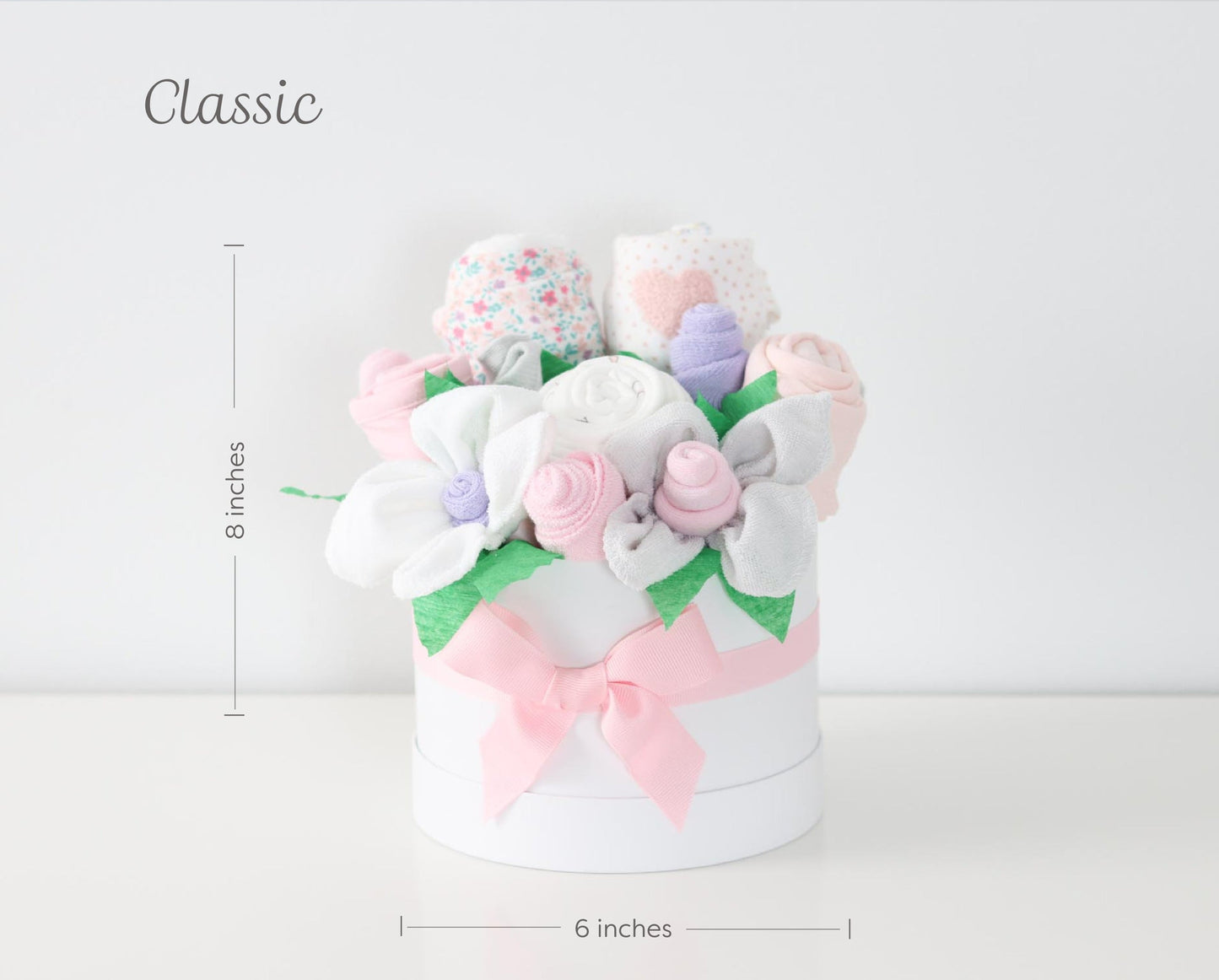baby blossom classic bouquet sizing dainty floral