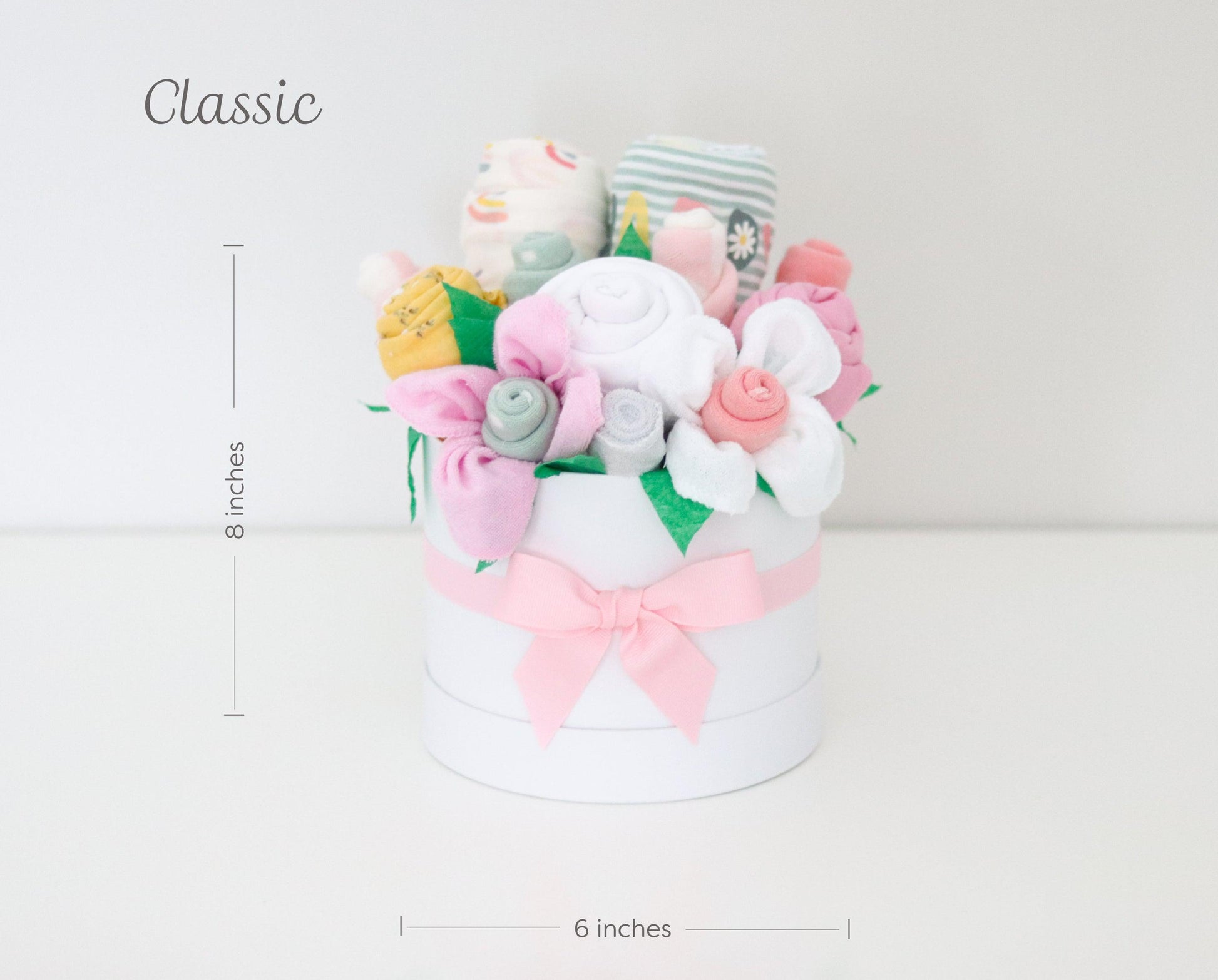 baby blossom golden floral bouquet classic