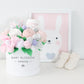 baby girl gift box dainty floral deluxe logo