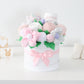 baby girl gift box flower bouquet dainty floral