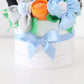 baby shower gift box blue bow