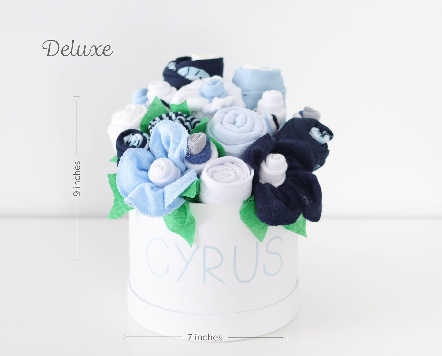 blue baby blossom deluxe gift box sizing