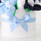 blue baby bouquet ribbon
