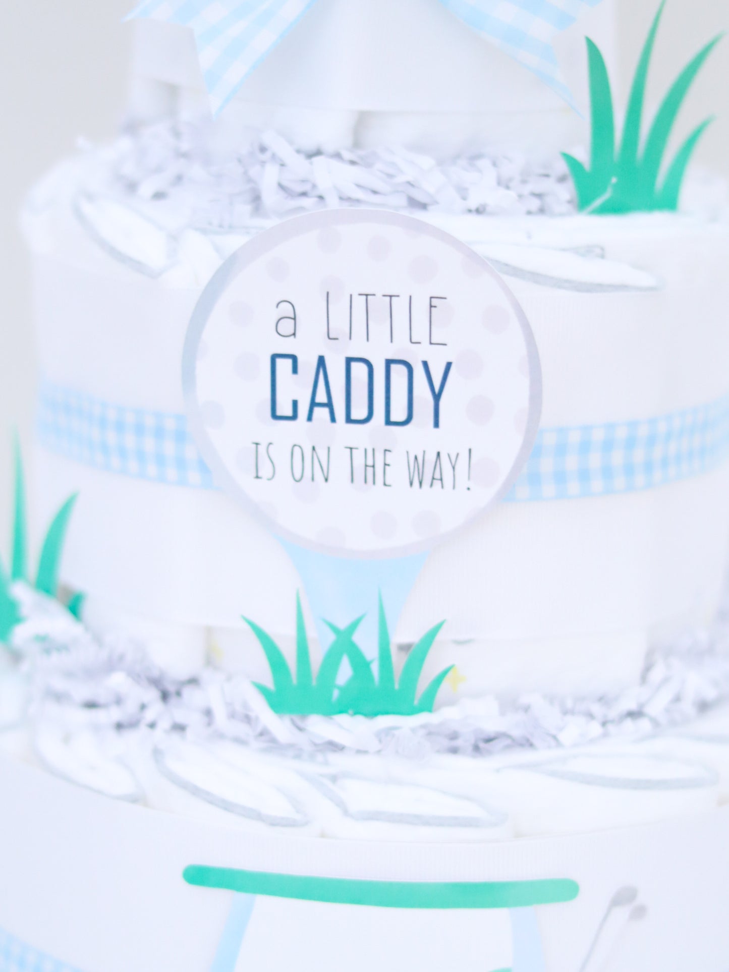 little caddy is on the way diaper cake sign