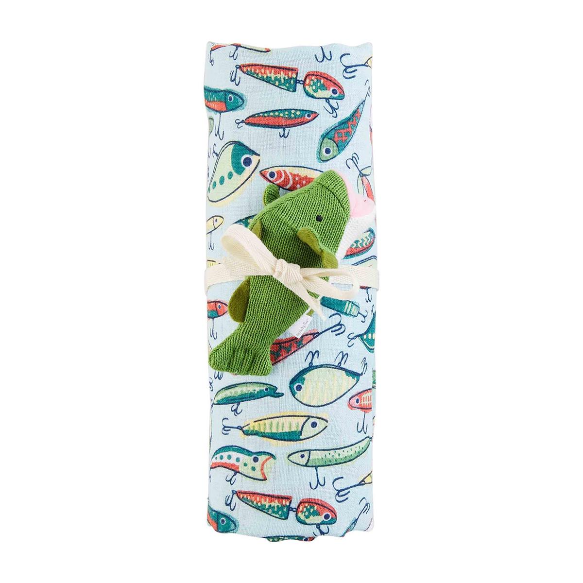 Fishing Lure Swaddle and Rattle