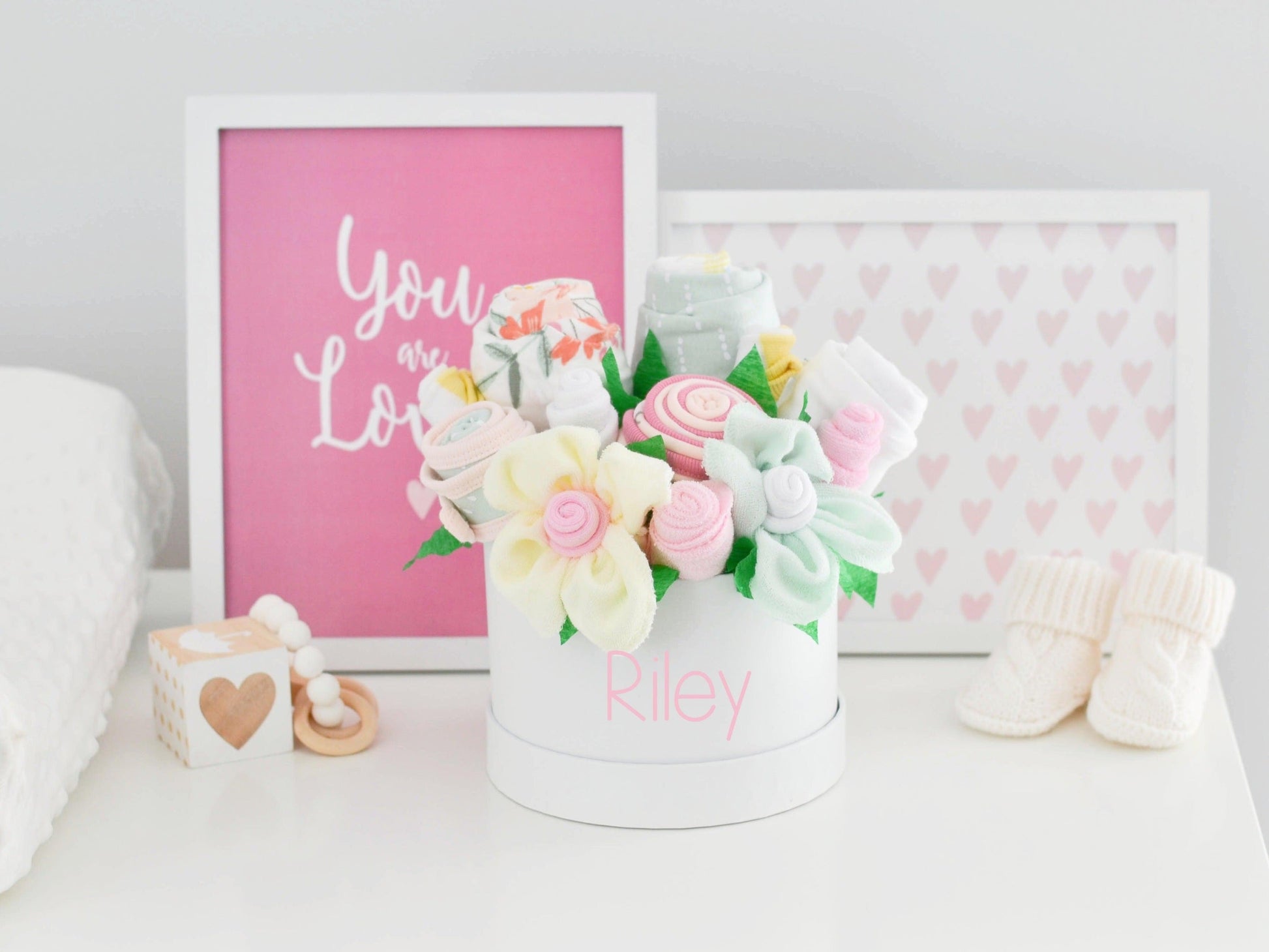 personalized baby gift box girl classic